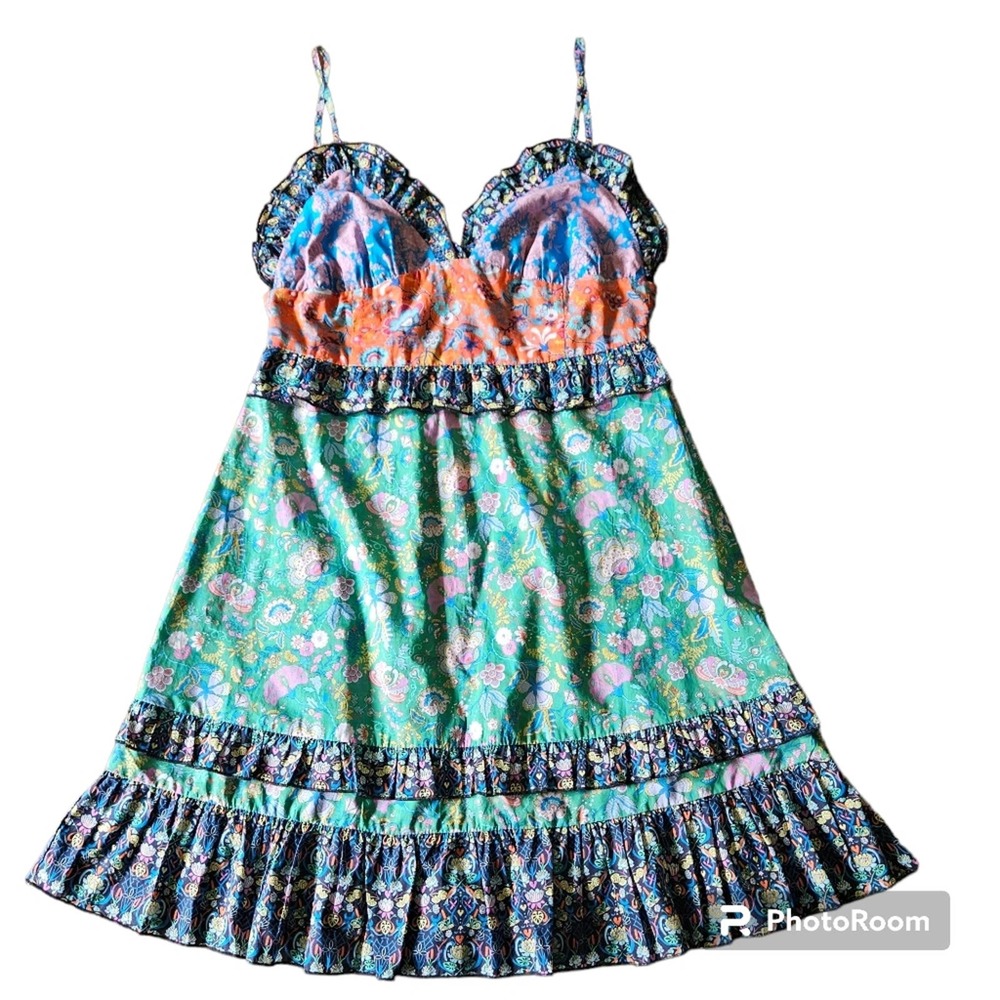 Cynthia Rowley Charlotte Patchwork Mini Dress, Size 8